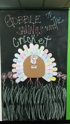 Bring you kids in to join our November Color a leaf contest. For a chance to win. Only at our Cricket  location.