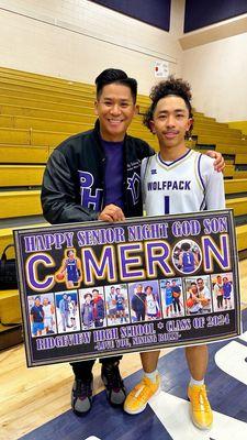 God son Cj's senior night 2/7/2024