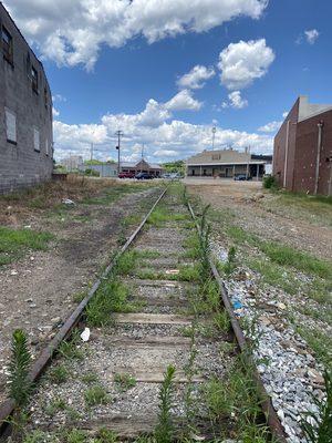 The railroad tracks that paved the way for the Peeple's Market.