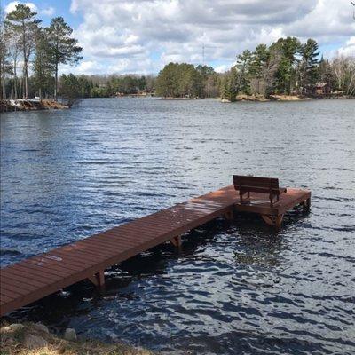 New pier on Little St Germain today. Happy Easter!