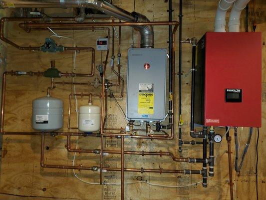 A Rheem tankless hot water heater and a Crown High efficiency I installed in June of 2020 also in the Juniata section of Philadelphia PA