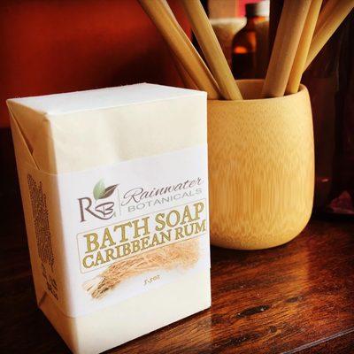 Caribbean Rum bar soap. Vegan, palm-oil free, all natural.