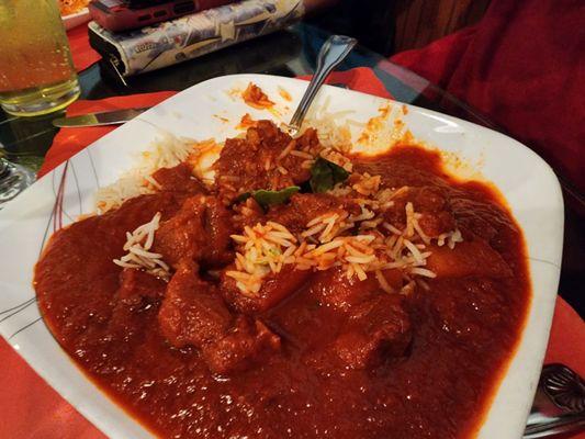 Vindaloo lamb