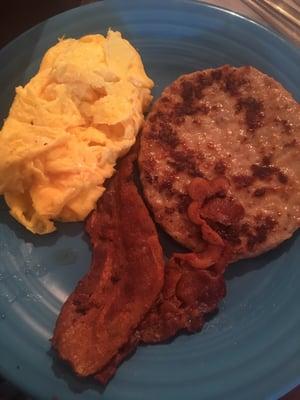 LBE breakfast eggs and meat