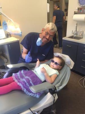 Dr. Kirsch is amazing with kids!   My kids love coming to the dentist!