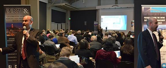 SF Rent Control Workshop sold-out event in Fort Mason. Find more events at: http://bornstein.law/events