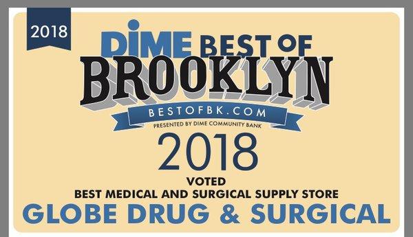 We won an award! Voted best surgical supply store in Brooklyn. Come on in!