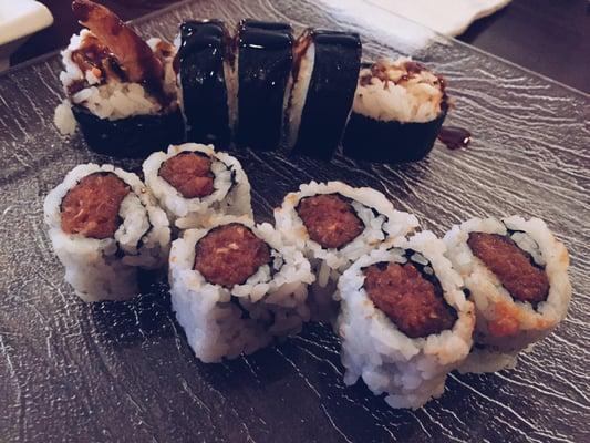 Spicy tuna roll & Rock and roll