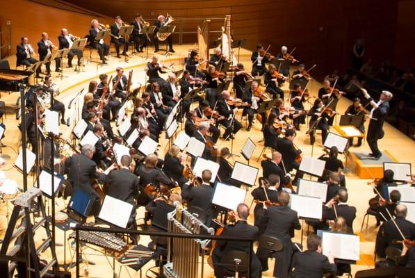 Kansas City Symphony in Helzberg Hall at the Kauffman Center for the Performing Arts. Photo credit: Todd Rosenberg