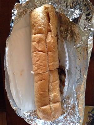 Large Philly cheesesteak