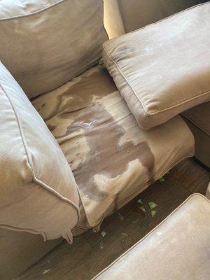 Furniture damaged by flood - dishes and personal property broken