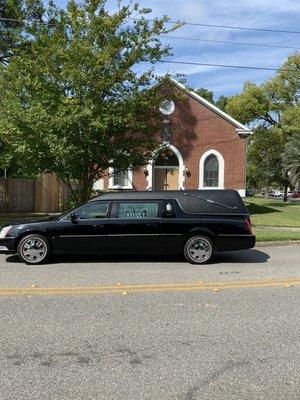 Funeral service at our chapel