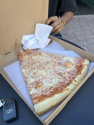 One giant cheese slice