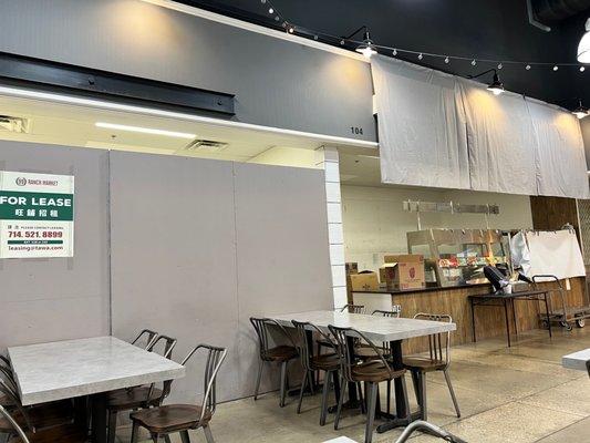 Dying food court - FOR LEASE availability  (February 2022)