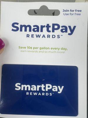 Their SmartPay rewards card for "saving" 10 cents a gallon