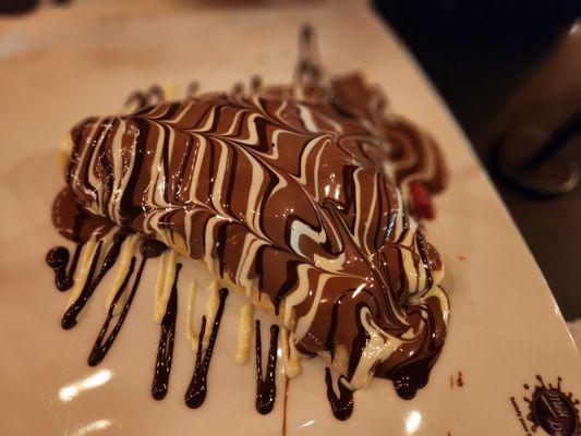 Triple Chocolate Crepe