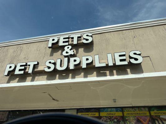 if you didn't know they sell pets and pet supplies but kinda smells funky in there