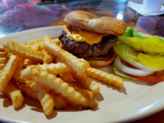 Budweiser pub cheese bacon burger