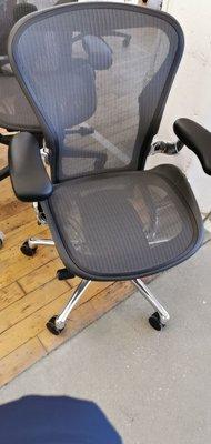 Aeron with metal base