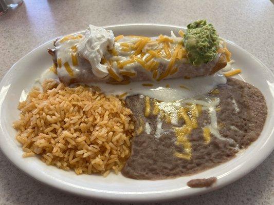 Chimichanga plate