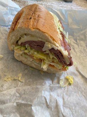 Make your own roast beef (half of it pictured--couldn't wait on the first half!)