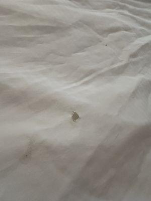 Burn holes on sheets