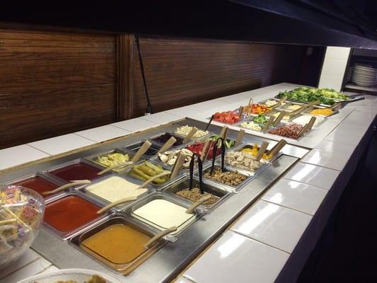 Just a few shots of our 12ft salad bar...lots of healthy options!!!