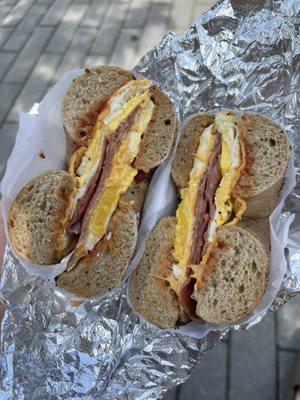 Taylor Ham Egg Cheese Sandwich