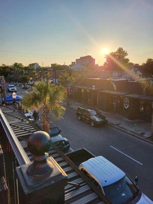 View from rooftop bar