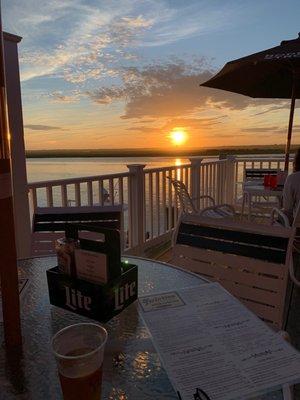 Outside deck view, only 3 tables