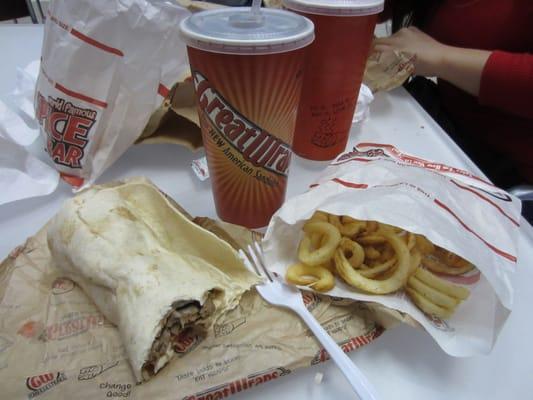 Philly wrap combo.