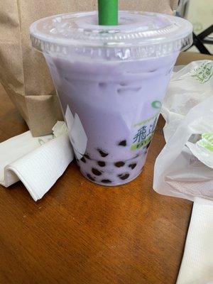 Taro bubble tea