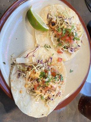 Mahi Mahi taco and shrimp taco