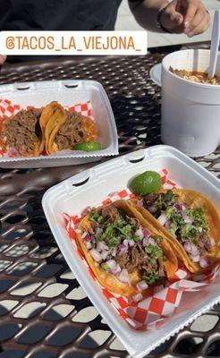 Quesabirria, birria ramen and tacos