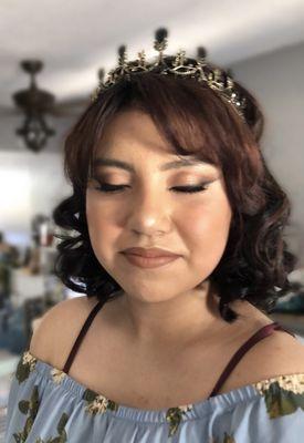 Quinceañera makeup