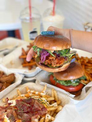 Hot Chicken Burger Combo