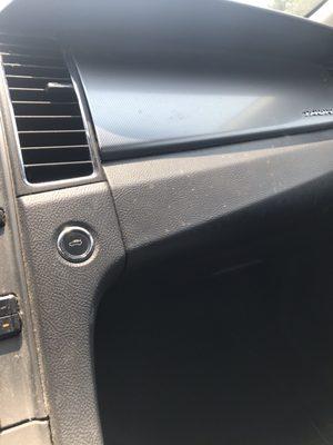 Dashboard not cleaned at all