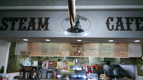 The steam cafe was a cute little deli shop in the food court.