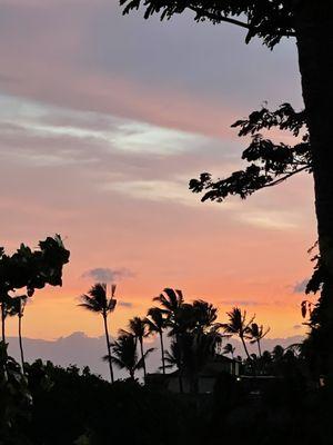 Balcony view sunrise