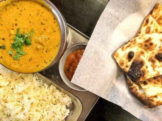 lamb korma and naan