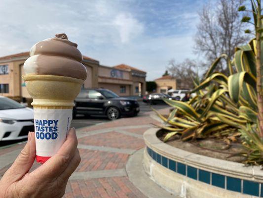 Happiness is ice cream at the DQ February 2021