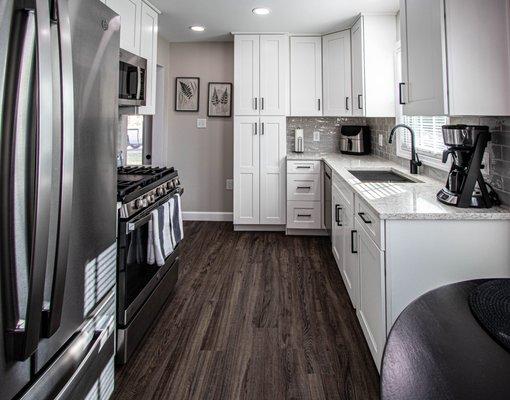 White and Gray Kitchen.