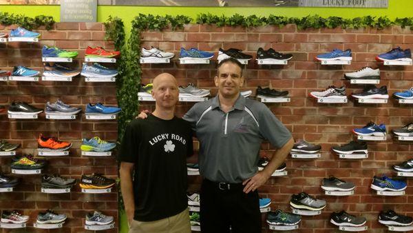 Superior Foot Supports orthotic expert Dr. Lane with Lucky Road Run Shop footwear expert Troy Unger