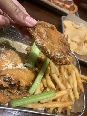 Garlic Parmesan wings