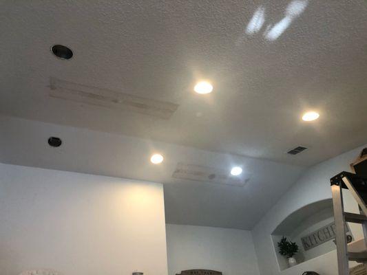 Recessed kitchen lights