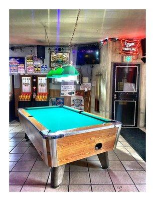 Pool @ Tavern of The Oaks.6201 W 25th Ave, Gary, IN  Local Corner Bar & Grill. Breakfast Pizza Wings Pool Karaoke Live Bands DJ's etc. Cool.