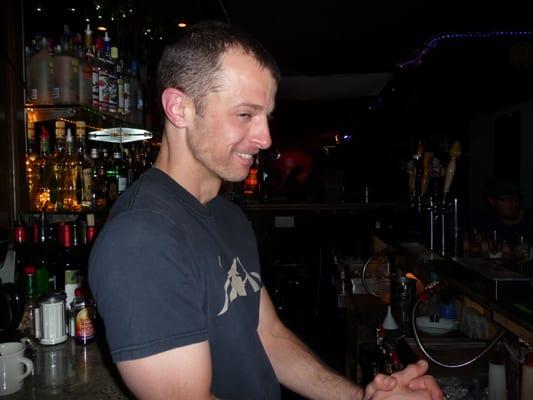 Mark at the bar; or, on bass!