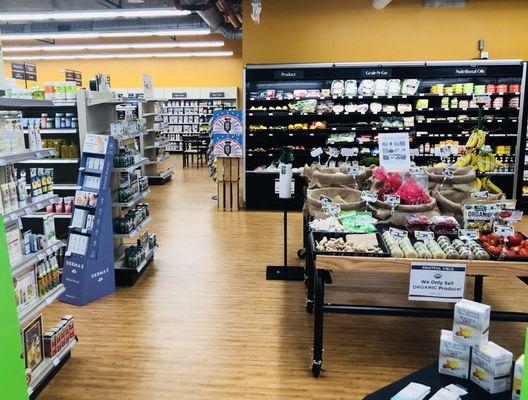 This store has a nice, albeit small, grocery section. Wonderful fresh options in a limited space.