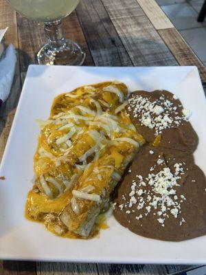 Beef enchiladas