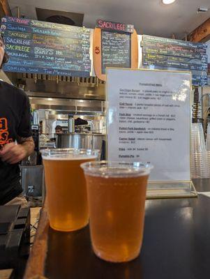 Delicious seasonal pumpkin custard cream ale. Instagram: TianTianEats